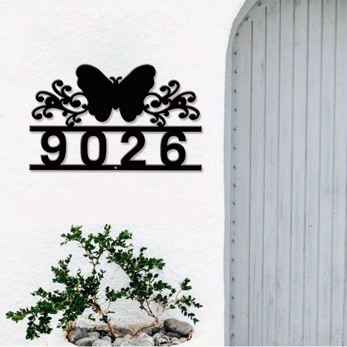 Farming & Agriculture Word Stacks - 1Pc Custom butterfly Metal Street Address