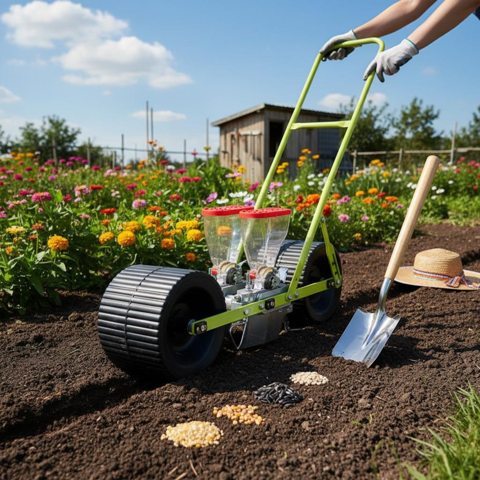Hand Push Seeder Adjustable Sp - đánh giá và giá Vegetable Transplanter