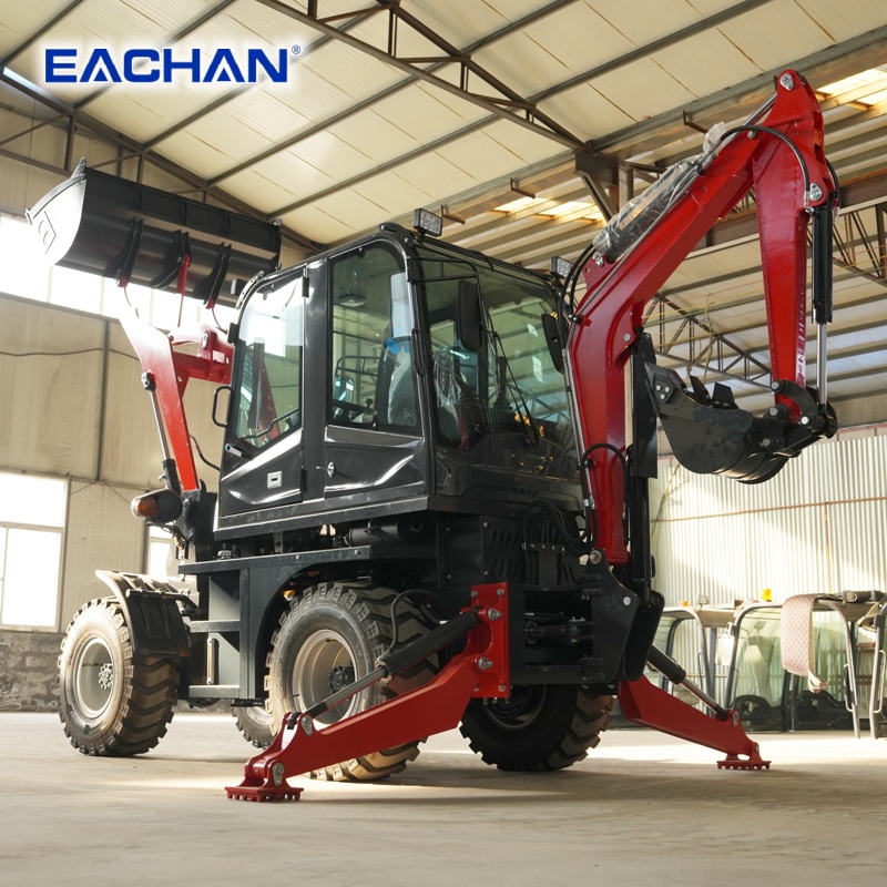4WD Hydraulic Wheel Backhoe Lo - đánh giá và giá Agriculture Farming Working