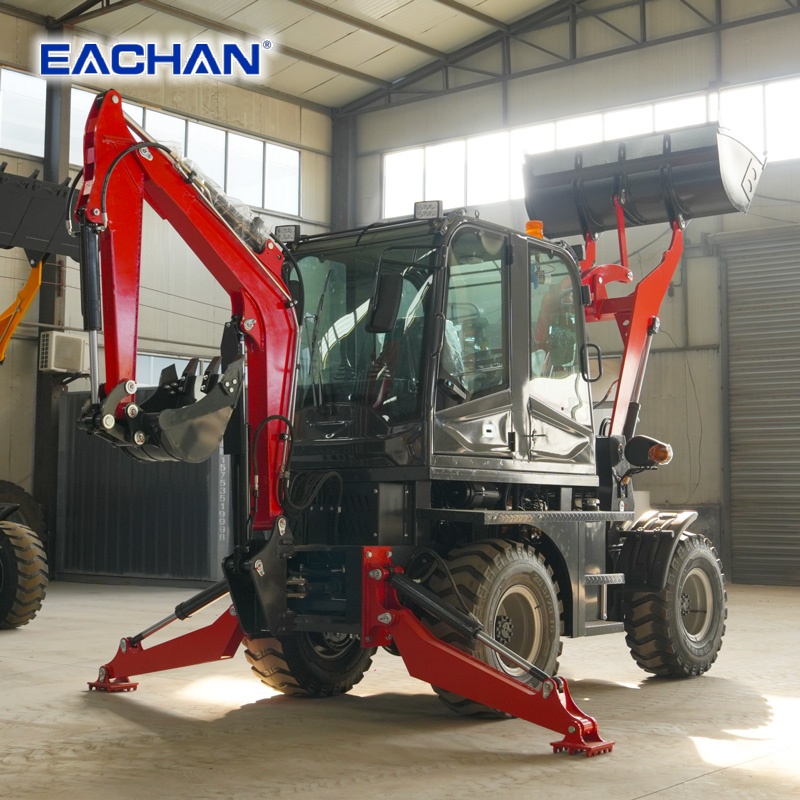4WD Hydraulic Wheel Backhoe Lo - đánh giá và giá Agriculture Farming Working