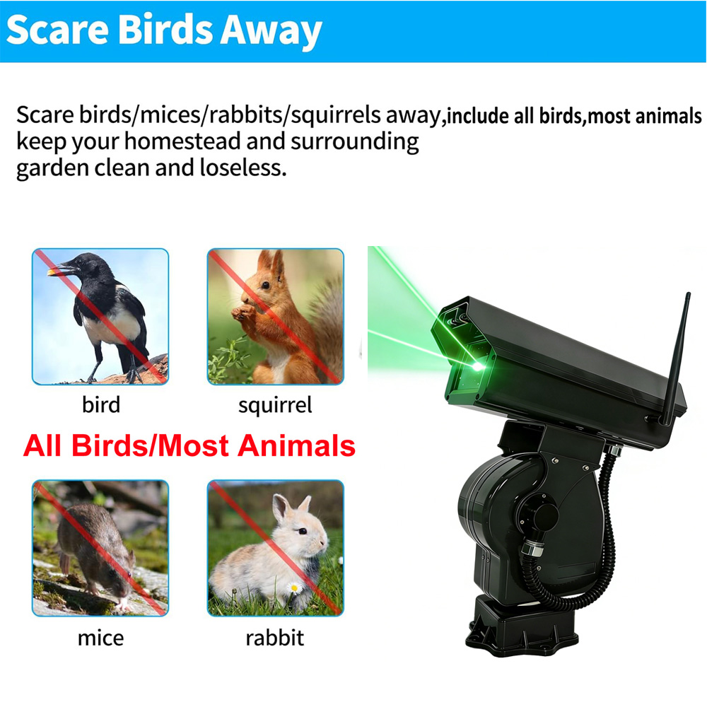 Powerful 2W Green  Bird Repell - đánh giá và giá Precision Farming Smart Agriculture