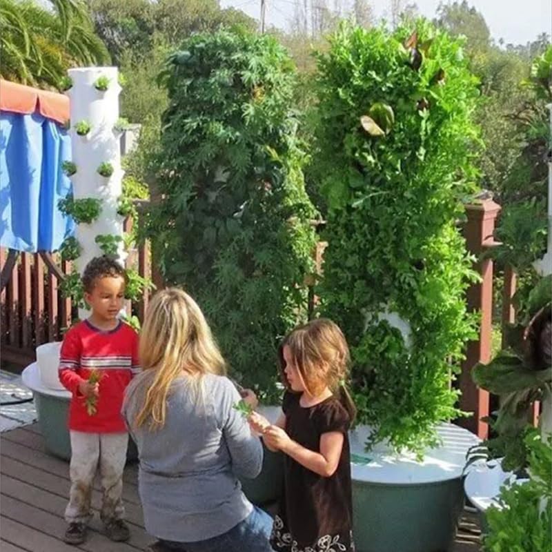Vertical Hydroponic Grow Tower - đánh giá và giá Vegetable Transplanter
