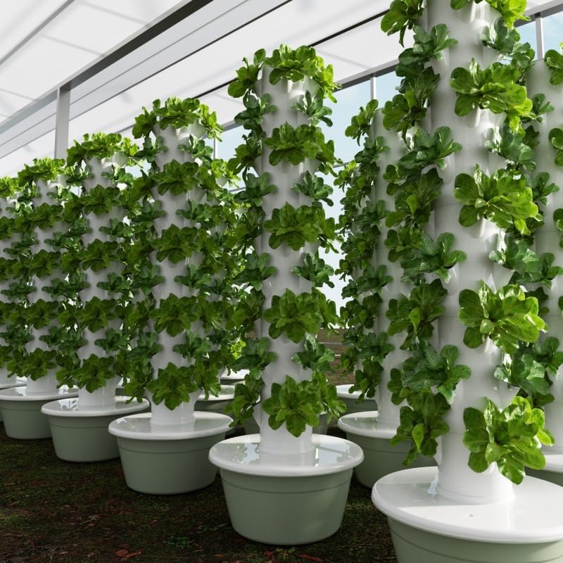 Vertical Hydroponic Grow Tower - đánh giá và giá Vegetable Transplanter